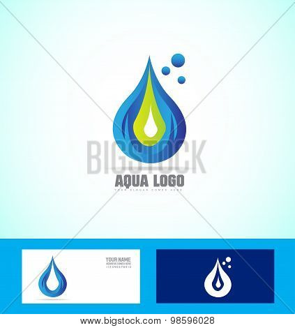 Water Drop Droplet Logo Icon