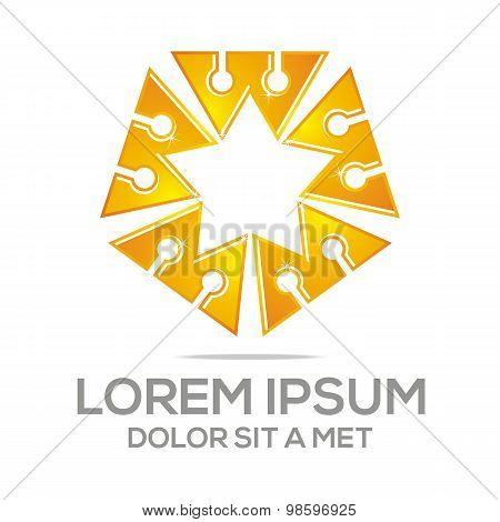 Business Creative Letter WM Company logo Design Icon