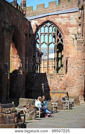 Coventry Cathedral ruin.