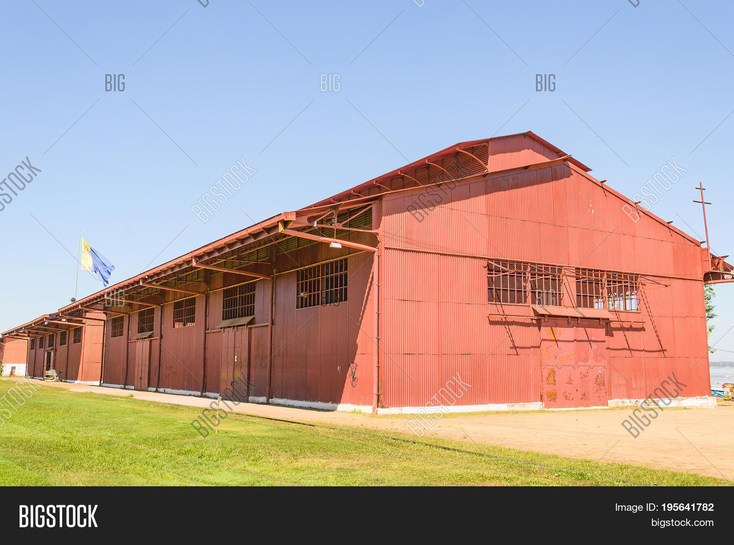 Big Red Warehouse On Image & Photo (Free Trial) | Bigstock