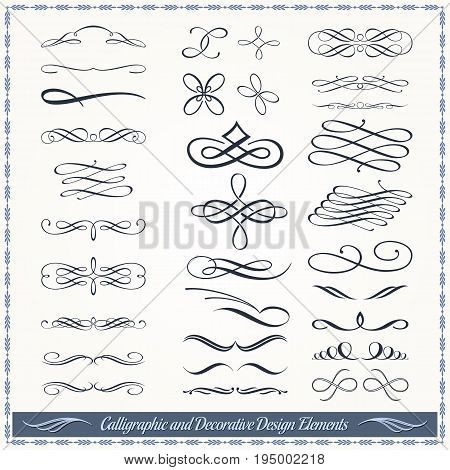 Calligraphic And Decorative Design Patterns Collection
