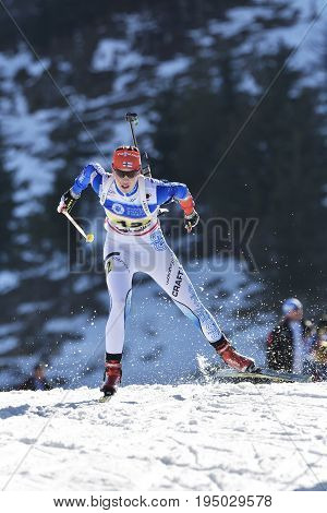 Cheile Gradistei, Roamania - January 30: Unknown Competitor In Ibu Youth&junior World Championships