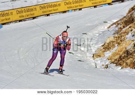 Cheile Gradistei, Roamania - January 30: Unknown Competitor In Ibu Youth&junior World Championships