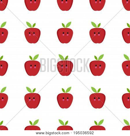 Apple cartoon seamless childlike pattern vector paper, decorative, organic, summer