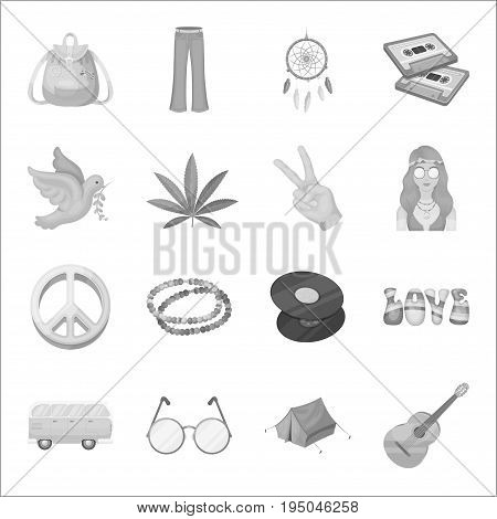 A golfer, a ball, a club and other golf attributes.Golf club set collection icons in monochrome style vector symbol stock illustration .
