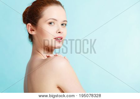 Young Woman With Naked Shoulders