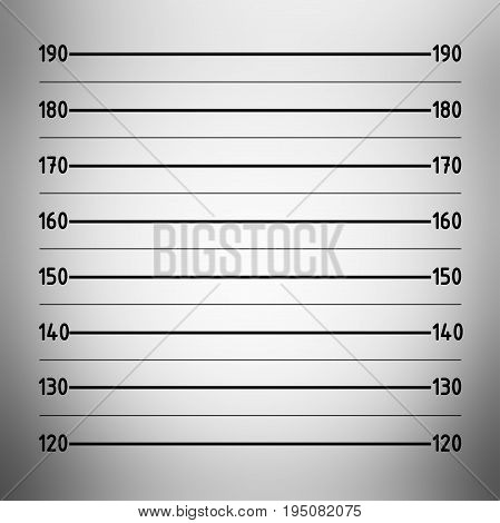 Police lineup or mugshot background in centimeter unit