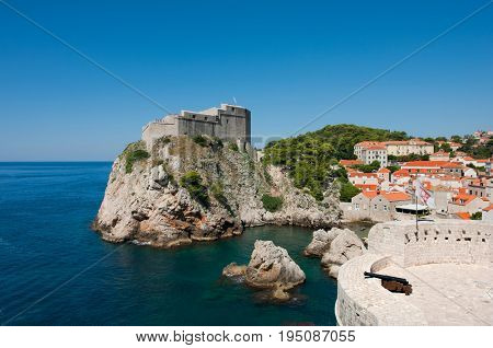 The Walled City of Dubrovnic in Croatia Europe It is one of the most delightful tourist resorts of the Mediterranean. Dubrovnik is nicknamed 