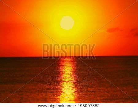 Sun setting over Shipwreck Bar and Grill, St.Kitts