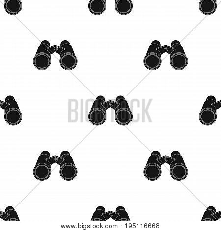 Binoculars for observation.African safari single icon in black style vector symbol stock illustration .