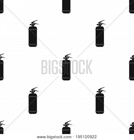 Fire extinguisher powder.Car single icon in black style vector symbol stock illustration .
