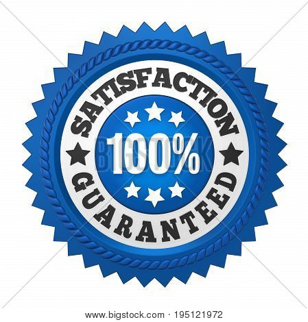 Satisfaction Guaranteed Label isolated on white background. 3D render