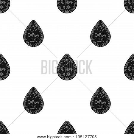 Label of olive oil.Olives single icon in black style vector symbol stock illustration .