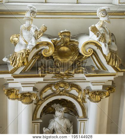 Saint Petersburg, Russia State Hermitage Museum, Interior. Art And Culture Museum Founded In 1764 On