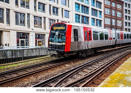 S Bahn (s Train) In Hamburg Hdr