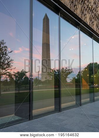 WASHINGTON DC, USA - JULY 8:  National Museum of African American History and Culture in Washington DC on July 8, 2017. The museum opened on September 24, 2016.