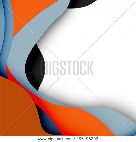 3d abstract background with cut shapes, business presentation, flyer template