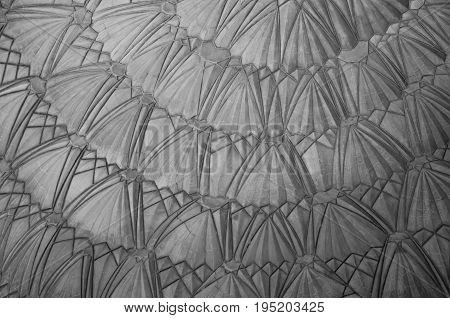 Safdarjung Tomb, New Delhi, India - 9 April 2016 : A Shot Of The Ceiling Of The Tomb