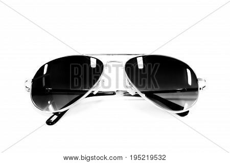 eyes glasses black color on white background