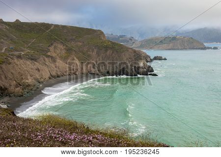 Colors of Mori Point. Pacifica, San Mateo County, California, USA.