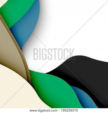 3d abstract background with cut shapes, business presentation, flyer template