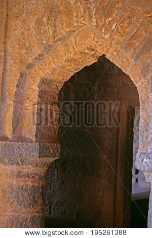 Structure At Panhala Fort Also Known As Panhalgad Pahalla And Panalla Is Located In Panhala 20 Kilom