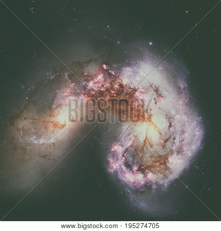 Antennae Galaxies Are A Galaxies In The Constellation Corvus.