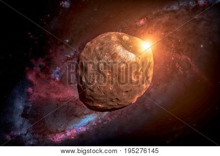 Phobos Is The Largest Natural Satellite Of Mars.