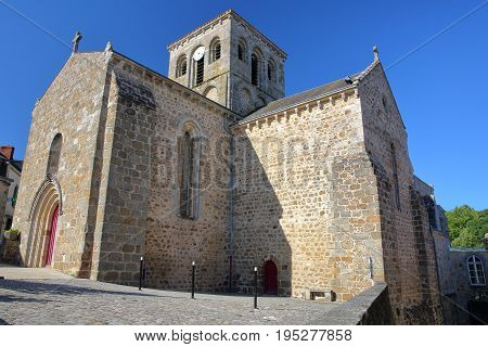 POUZAUGES, FRANCE - JULY 10, 2017: St Jacques Church