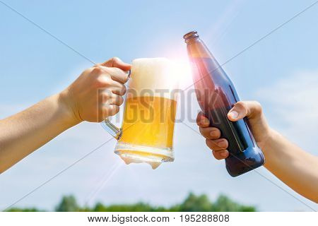The Clatter Of Bottles And Glasses Of Beer .