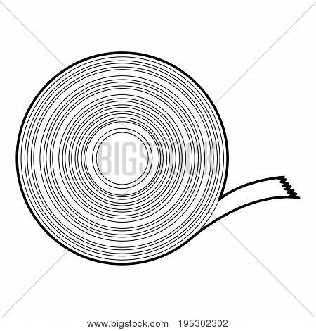 Duct tape icon. Outline illustration of duct tape vector icon for web design