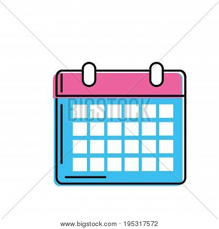 calendar to organizar important events vector illustration