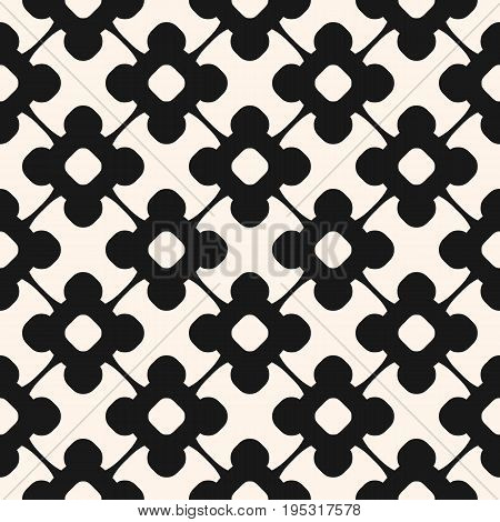 Floral pattern. Vector seamless pattern, floral ornamental background, repeat geometric tiles, curved lines. Flower pattern. Abstract monochrome ornament texture. Stylish design for decor, fabric, covers, textile, digital, prints. Floral design.