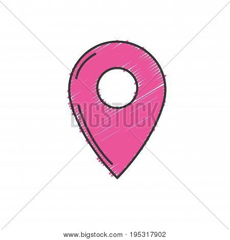 symbol ubication to explore map location vector illustration