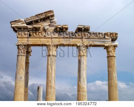detail from Roman archaelogical site in Alanya