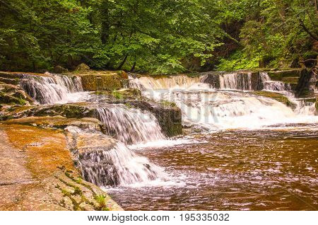 View on Mumlava river , Czech republic, Europe.
