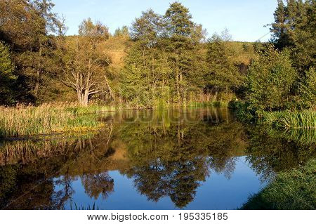 Viwn River Rospuda near Raczki. Podlasie, Poland.