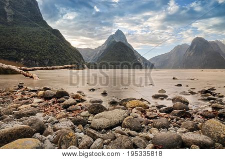 New Zealand'sMilford Sound and the Clouds - Landscape