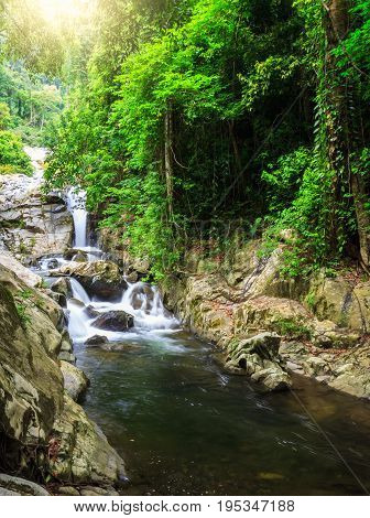 beautiful khao soidao waterfall at chanthaburi, Thailand