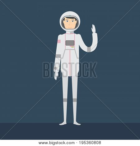 Astronout Character | set of vector character illustration use for human, profession, business, marketing and much more.The set can be used for several purposes like: websites, print templates, presentation templates, and promotional materials.
