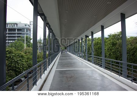 Suandok Skywalk, Walk Way Between Suandok Park Parking Building And Hospital Building.