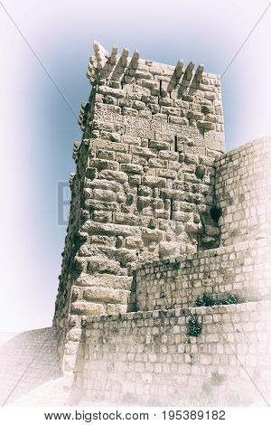 The Old Caste  And His Tower In The Sky