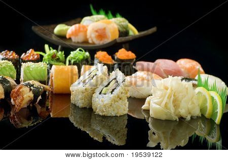 Sushi i sort