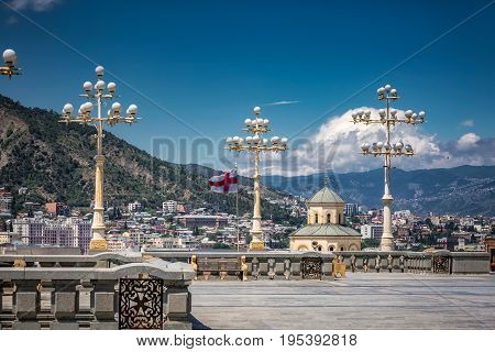The holy trinity cathedral of Tbilisi commonly known as Sameba in Georgia.