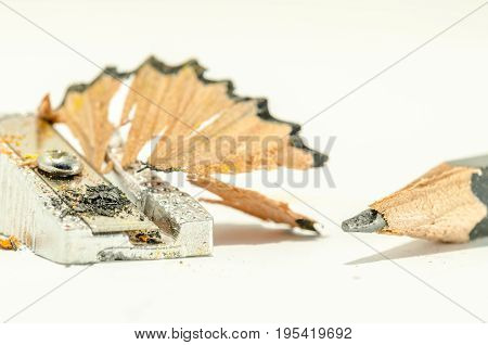 close up of a pencil sharpner. school