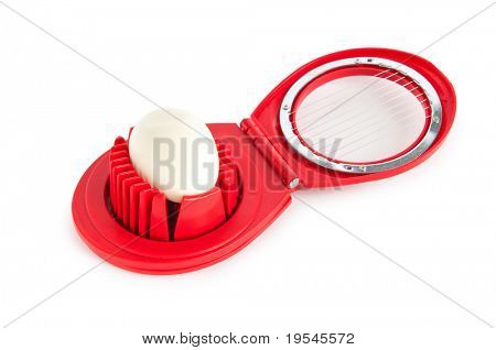Affettatrice uovo isolata on white background