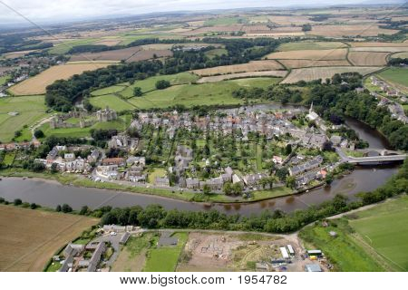 Warkworth fra luften