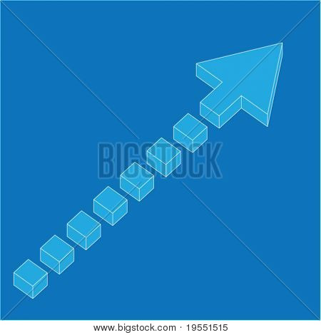 Abstract Blue Arrow Vector & Photo (Free Trial) | Bigstock