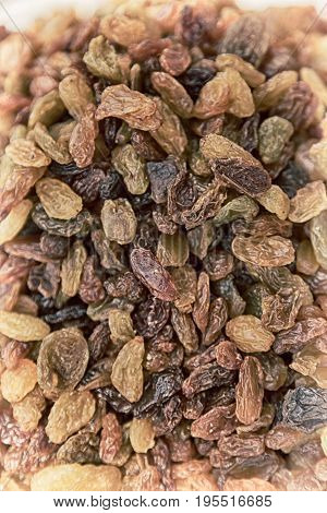 In The Bazzar Lots Of Dried  Raisin Fruits