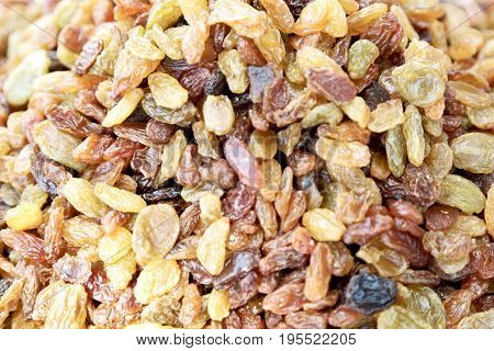 In The Bazzar Lots Of Dried  Raisin Fruits